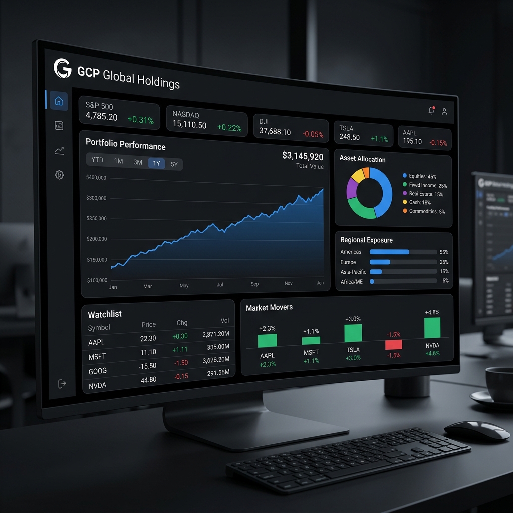 GCP Global Holdings Dashboard